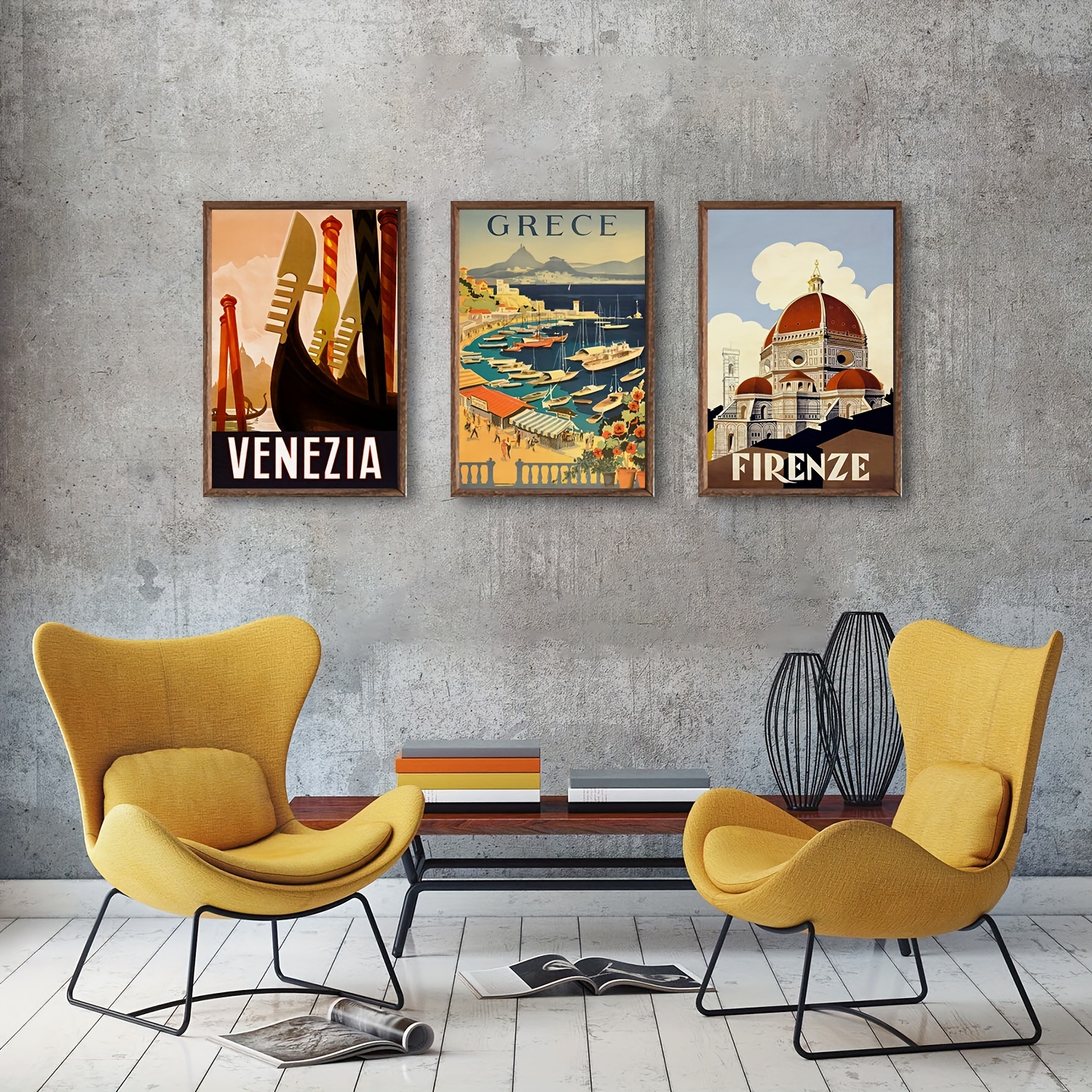 Florence Retro Travel Poster - Vintage Wall Art | Poster