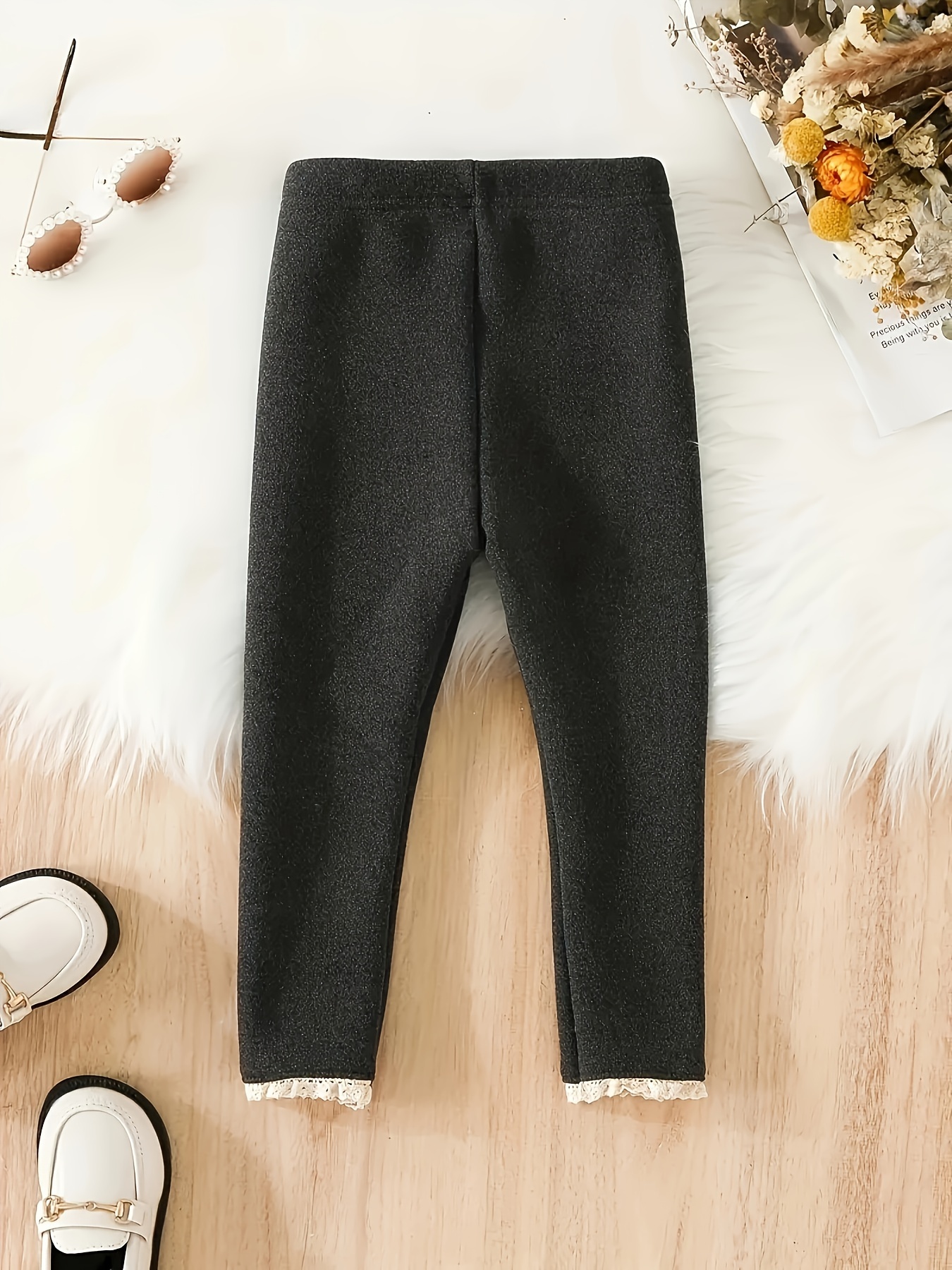 Dikke Bunny Decor Legging Voor Meisjes Warme Fleece Legging - Temu  Netherlands