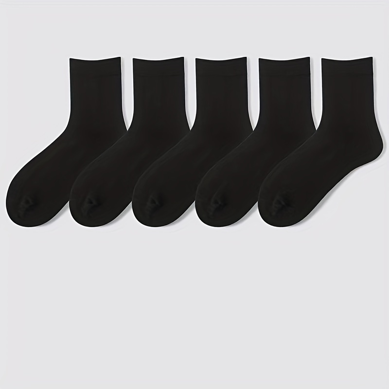 5 pares de calcetines de hombre calcetines de tubo medio cómodos