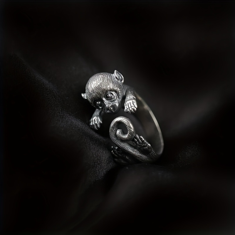 Men's Adjustable Long Tail Monkey Ring