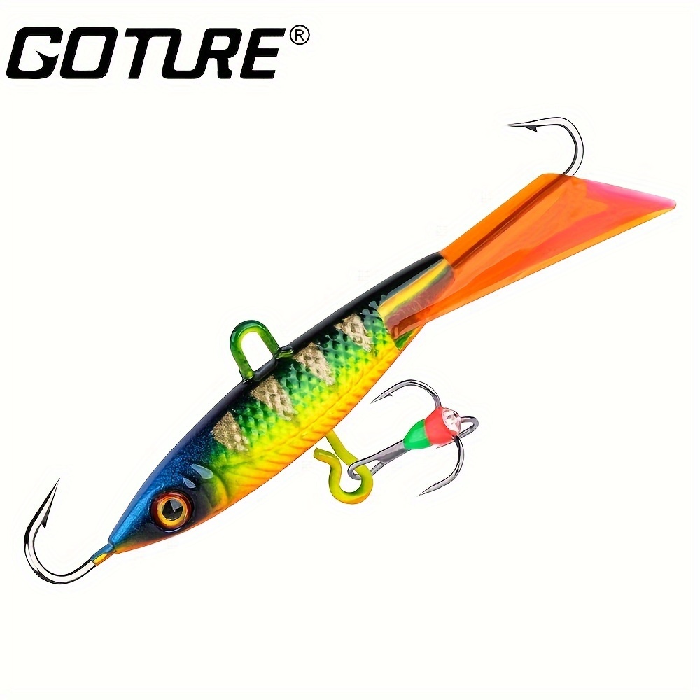 * 1pc 5.79cm/0.32oz Ice Fishing Jig, Ice Fishing Lures With Glide Tail For  Panfish Crappie Sunfish Perch Walleye Pike Bluegill Sunfish