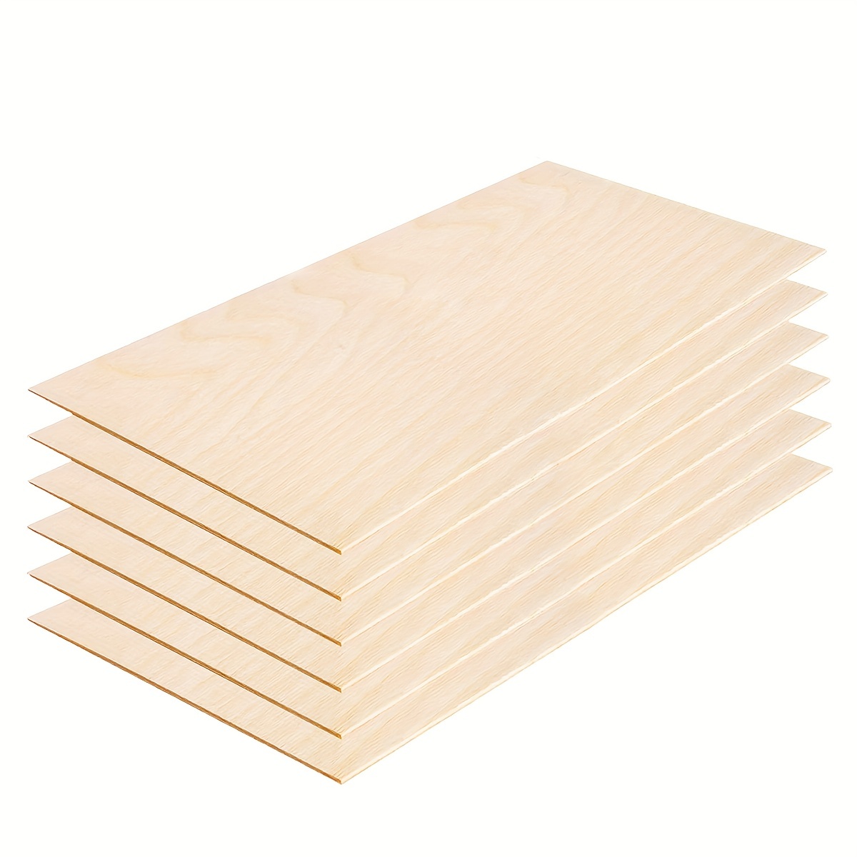 

6 Packs Basswood Sheets 6 X 8 X 1/13 Inch Thin Plywood Wood Sheets Wood Squares Boards Balsa Wood Sheets For Crafts Architectural Models Laser Cutting Wood Burning And Drawin