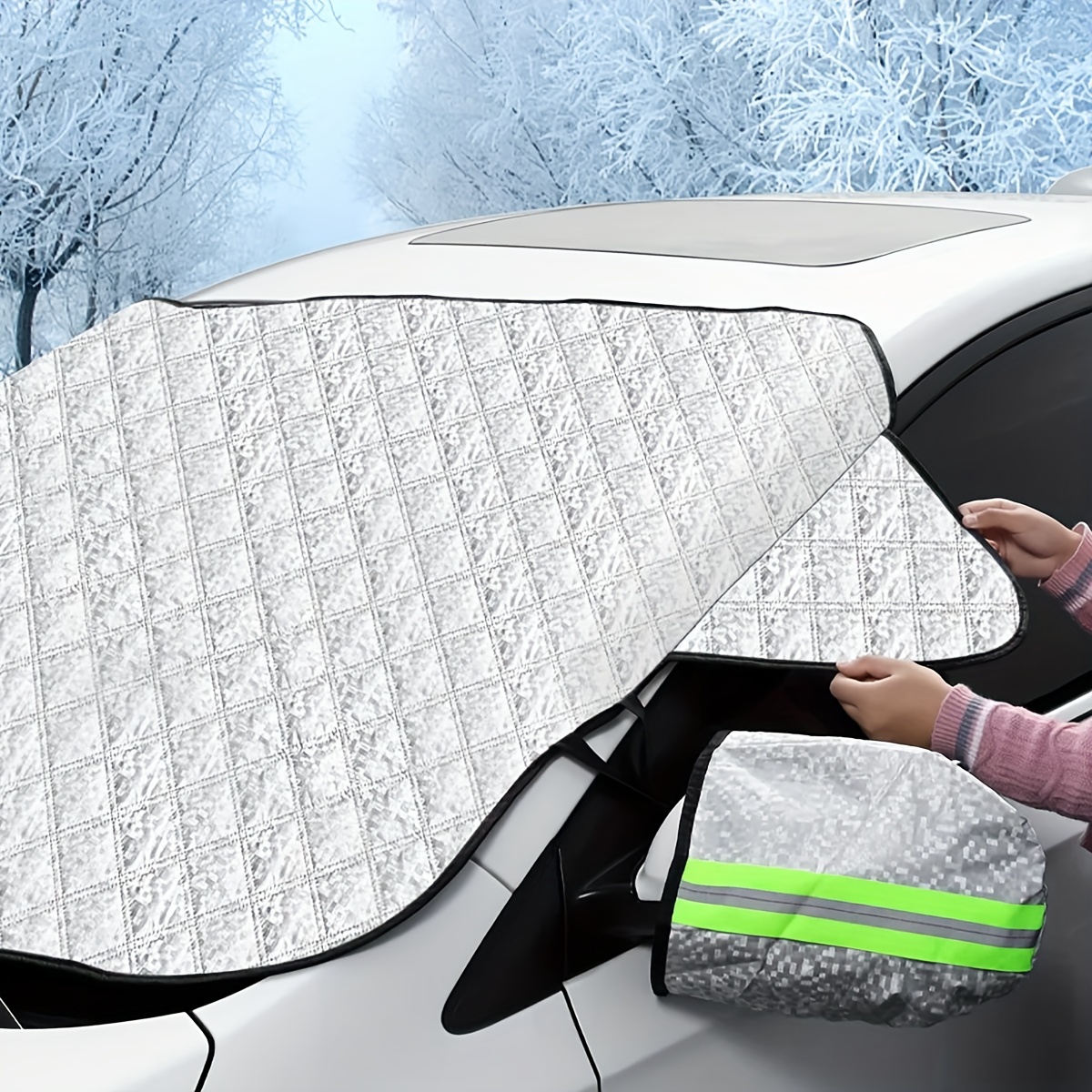 Auto Scheibenabdeckung Windschutzscheibe Abdeckung für Schnee, EIS