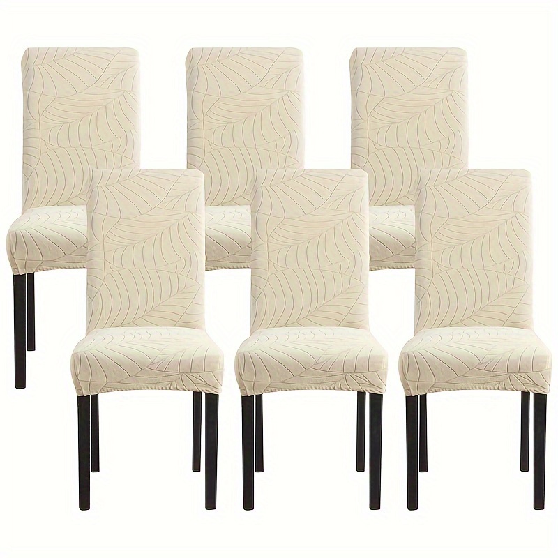 Housses De Chaise Xigua - Lot De 4 - Tissu élastique Polyester - Protection Lavable Pour Salle à Manger