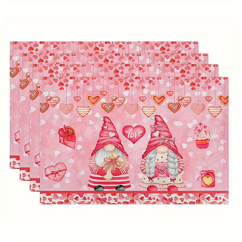 1pc/4pcs Tovagliette In Lino Tovagliette A Tema Happy - Temu Italy