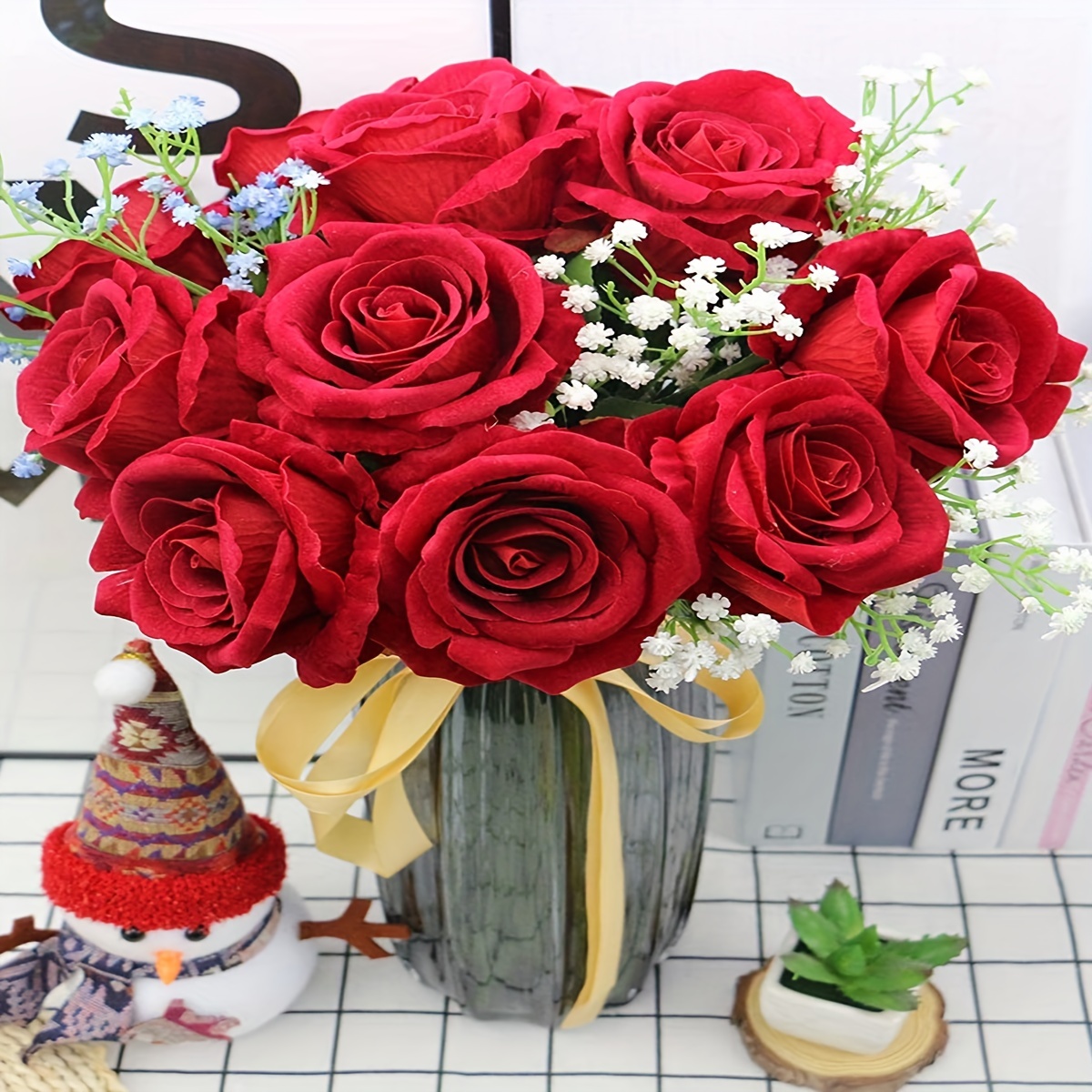 Artificial Rose Flowers, Simulation Dried Burnt Rose Bouquet With Stem, For  Wedding Birthday Bridal Shower Decor, Fall Halloween Thanksgiving Xmas  Decor, Home Room Desk Wall Decor, Photo Props - Temu United Arab