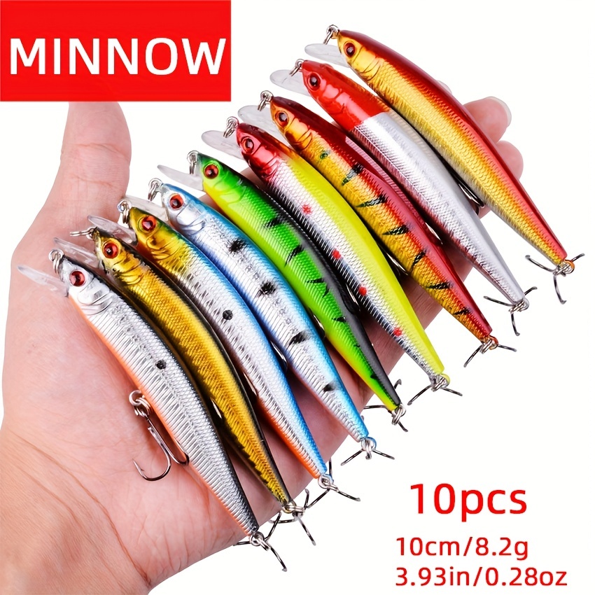 Buy Fishing Lures Kit Mixed Including Minnow Popper Crank Baits with Hooks  for Saltwater Freshwater Trout Bass Salmon Fishing Online at  desertcartGibraltar