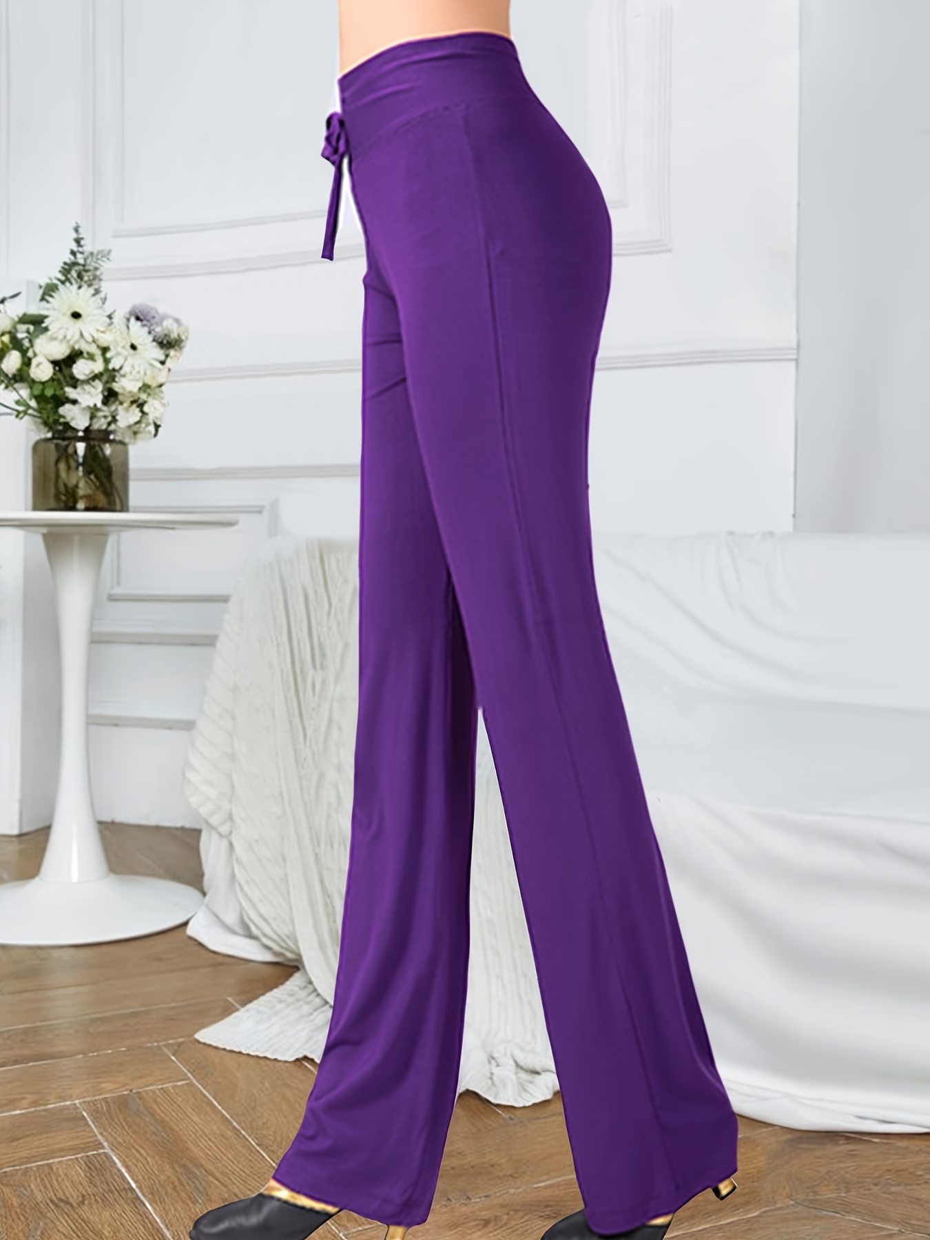 Purple Flare Yoga Pants