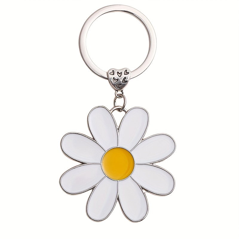 Flowers Charms Enameled Keychain Chain Tassel Keyring Purse - Temu