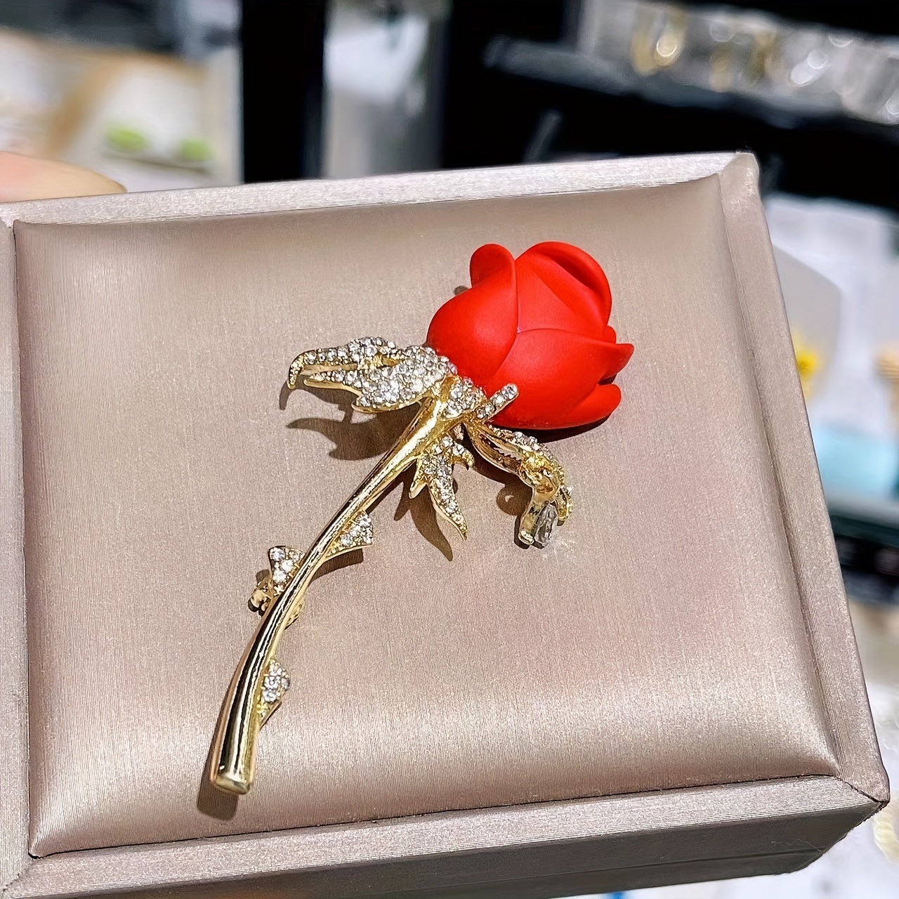 Elegant Rose Flower Shape Brooch Pin Elegant Pendant Corsage - Temu