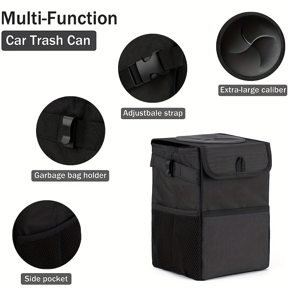 Multi-function Car Trash Can With Lid Car Trash Can Mini Trash Can