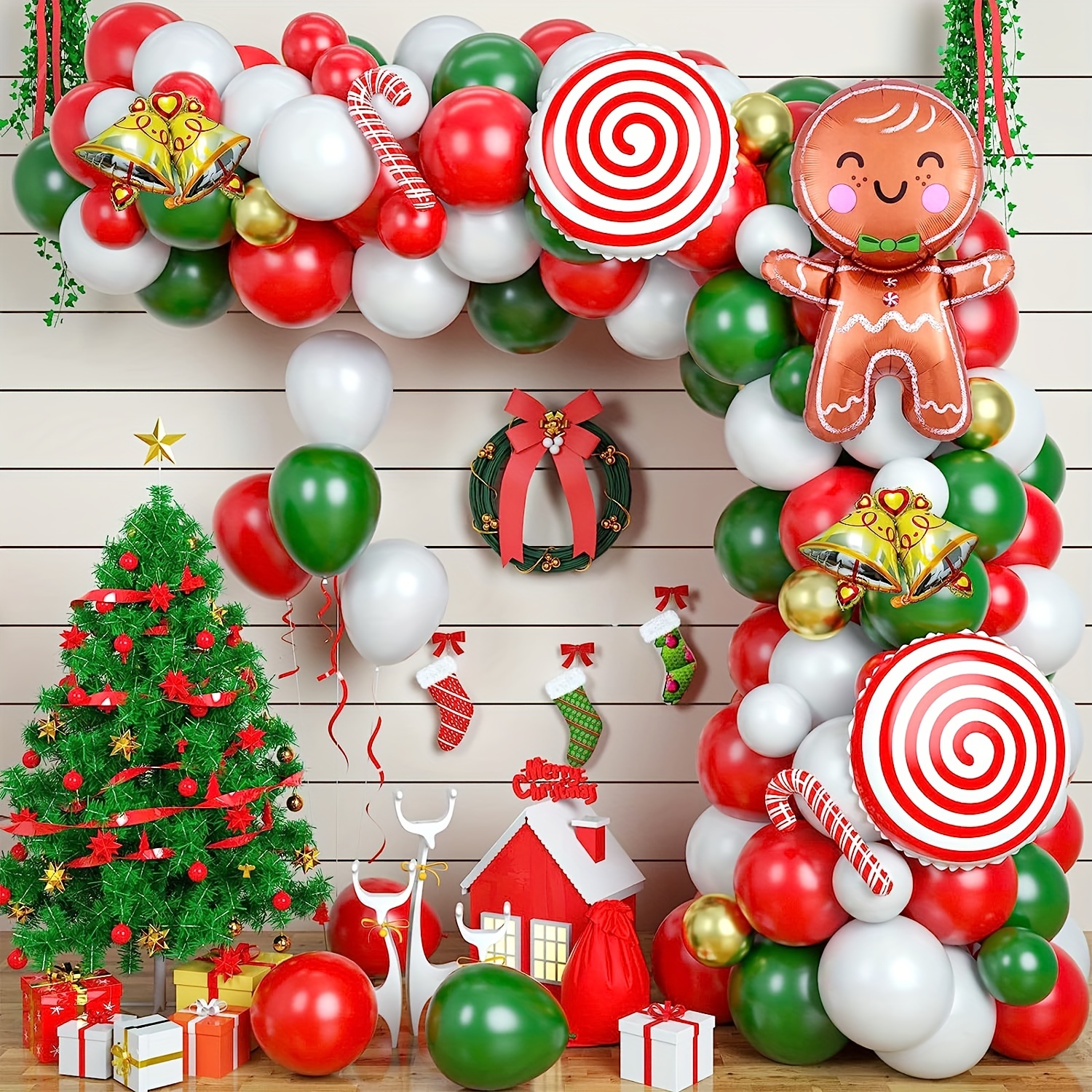 Arche en ballons, Noël . Christmas balloons arch