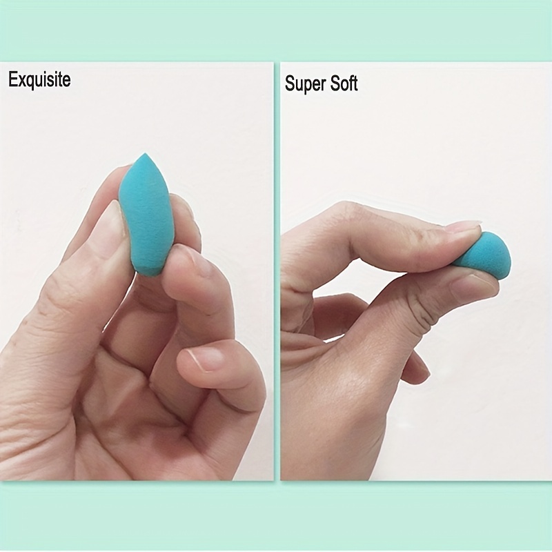 6 Piezas Mini Esponja Maquillaje Esponja Dedo Suave Gota - Temu Chile