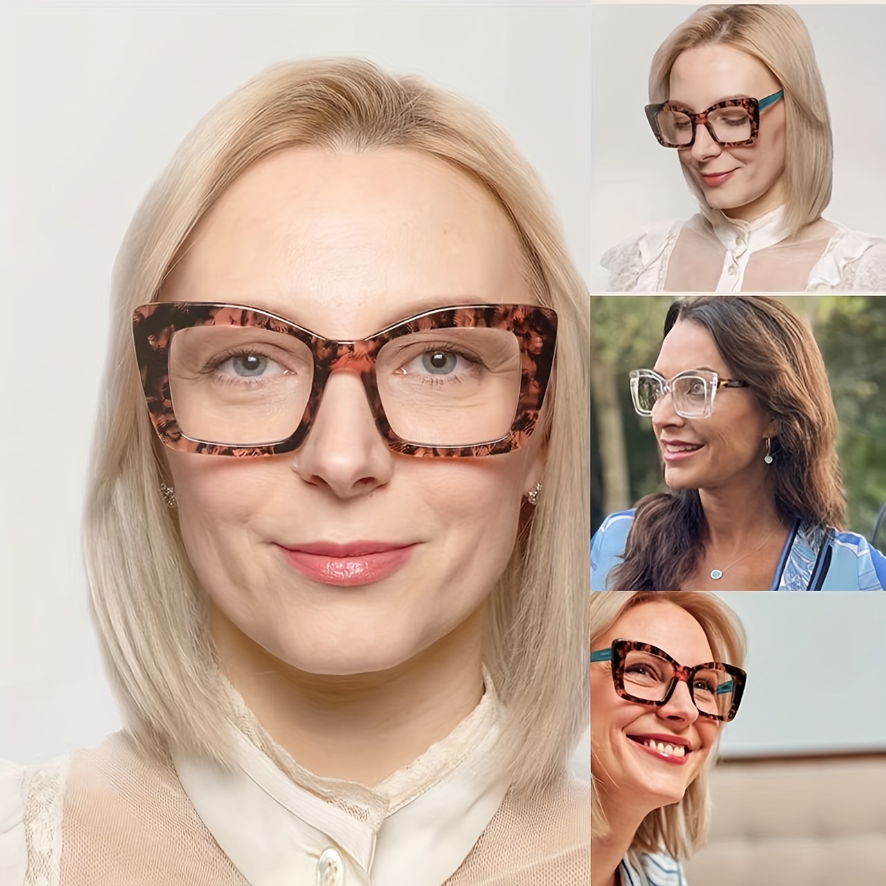 Retro square 2025 reading glasses