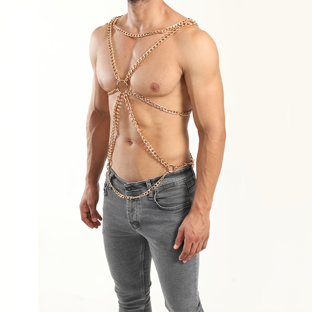 Mens deals body chain