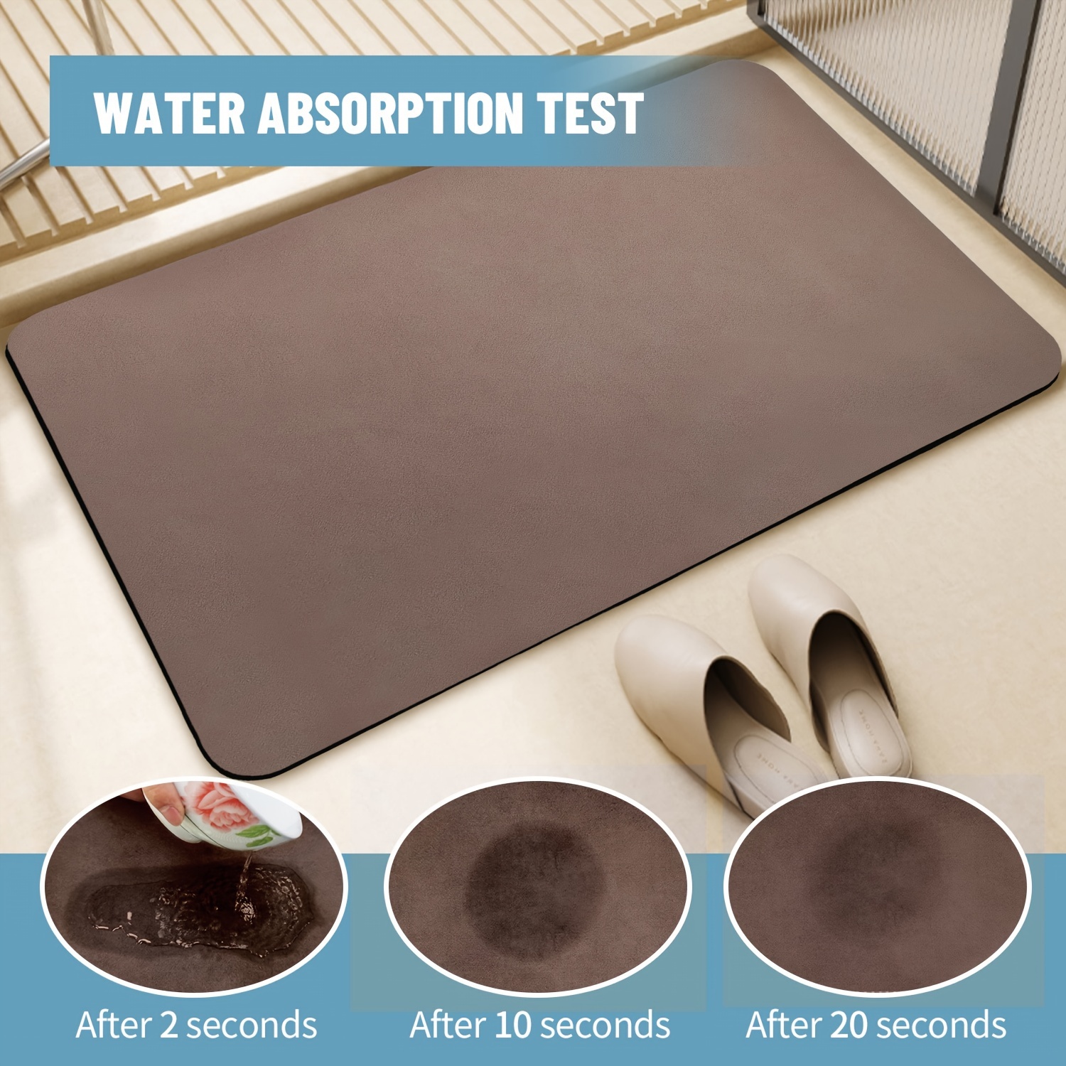 Diatomaceous Earth Material Mat Water absorbing And Anti - Temu