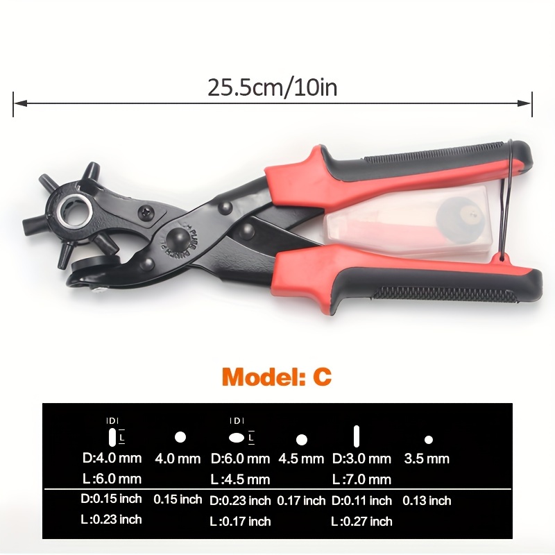 Hole Punch Pliers, Hole Punch Watch Strap Puncher Single Hole Punch Single  Hole Puncher, Belt Hole Puncher for Leather Leather Hole Punch Belt Hole