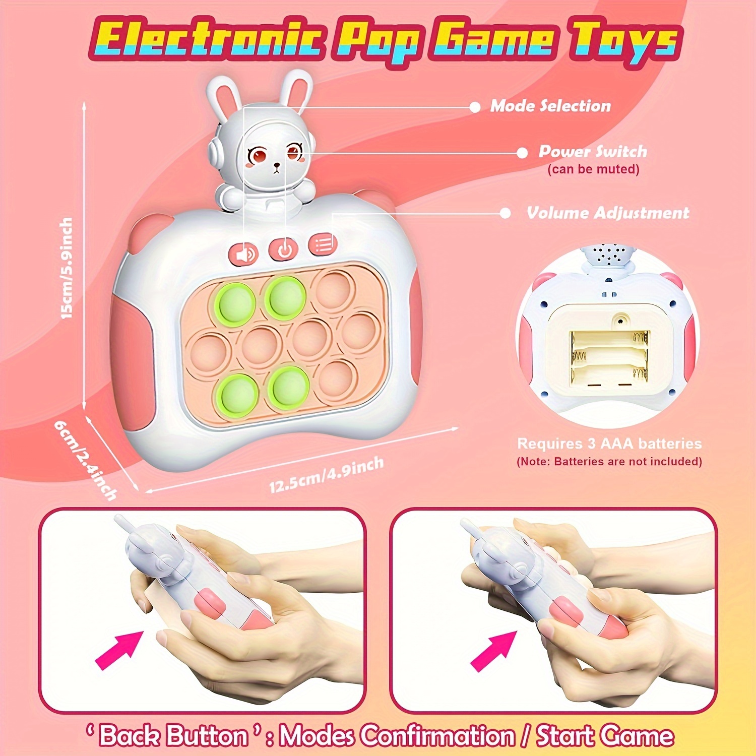  Pop GameToys para niños de 6 a 12 años, juguetes