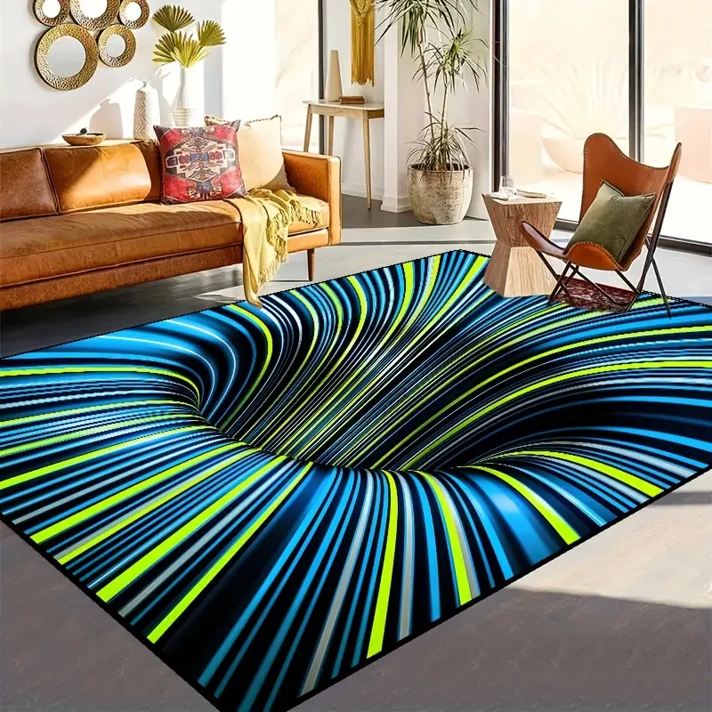 3d Vision Carpet Machine Washable Living Room Bedroom Floor - Temu