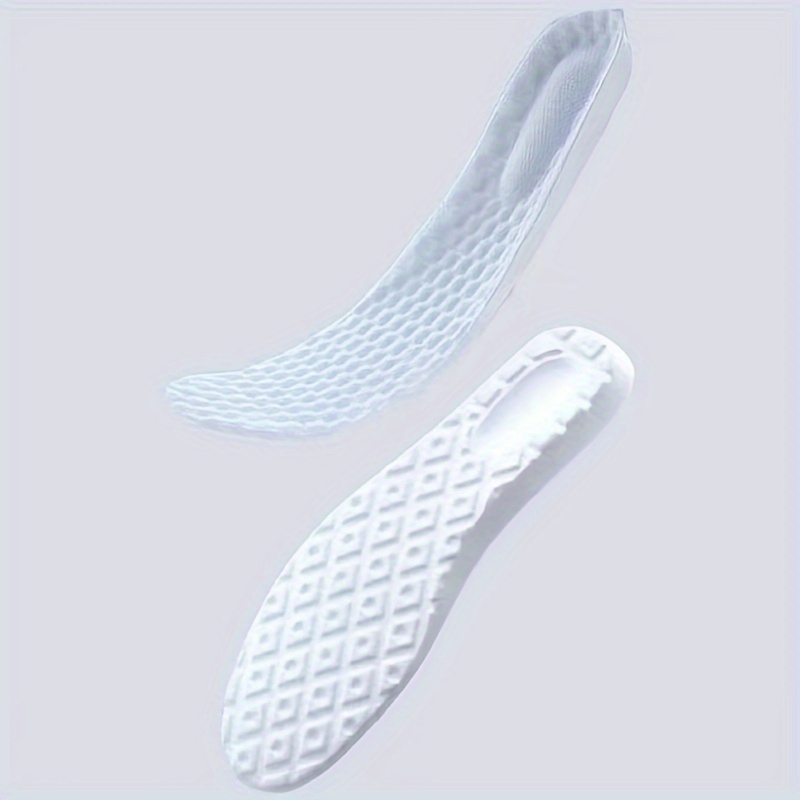 1 Pair Ultra-Soft 4D Arch Support Insoles - Sweat-Absorbing & Breathable, Shock-Absorbing Sport Pads with Orthopedic Design for Enhanced Comfort in Running Shoes, Made of Latex - Perfect for Casual Attire, Foot Pads