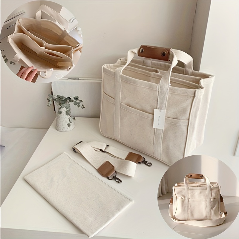 The Tote Bag para mujer, bolsa de lona con cremallera, hombro estético,  cruzado, bolso para el trabajo, viajes