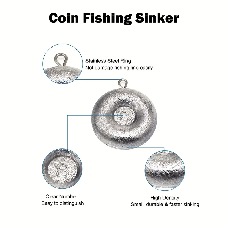Fishing Weights Disc Sinkers Catfishing Tackle - Temu Canada