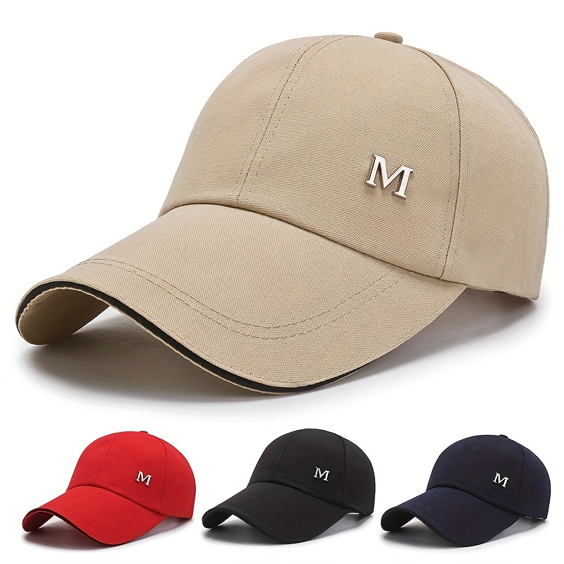 Gorras Béisbol Hombre - Sombrero Moda Deportivo Color Sólido Ajustable -  Joyería Accesorios - Temu