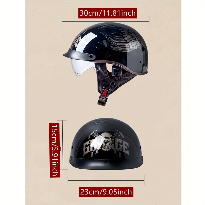 Cruising Vintage Motorcycle Helmet Personality Baseball - Temu