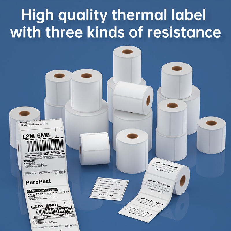 Étiquettes Thermiques 4x6, Étiquette D'expédition D'imprimante Thermique  Directe (100 Étiquettes Pliées En Éventail 4x6), Étiquettes De Port