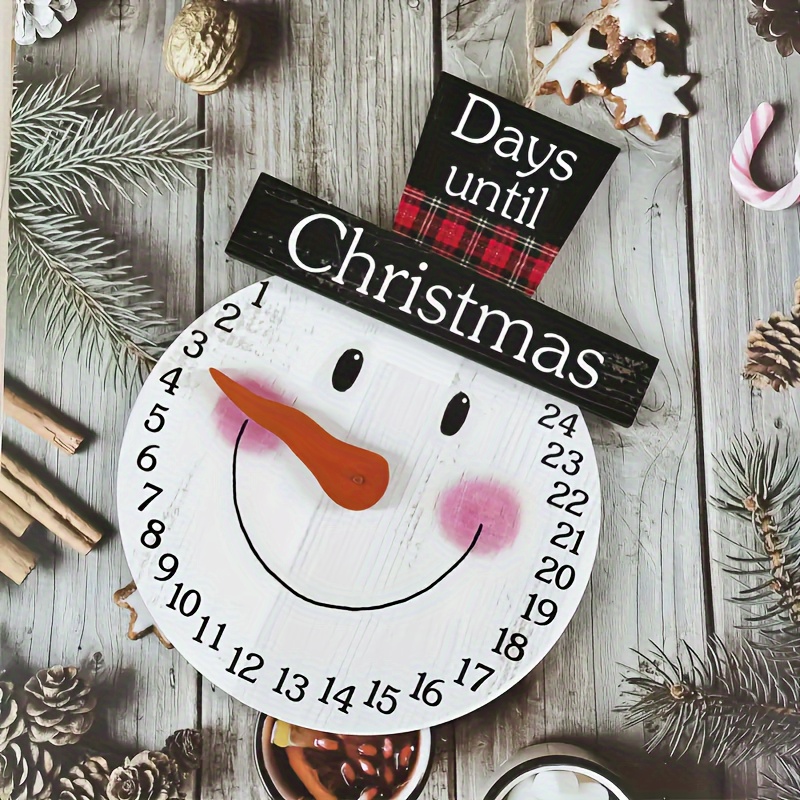 Christmas Countdown Calendar Pendant, Cartoon Old Man House Non-woven  Christmas Tree Felt Calendar, Wall Calendar - Temu