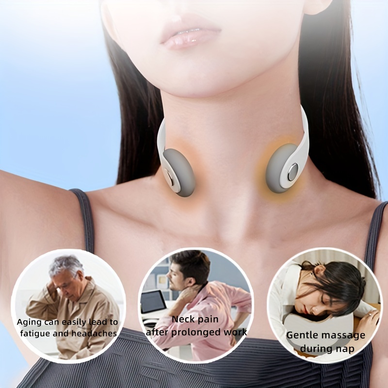Cordless Electric Pulse Neck Massager With Heat - Relieve Neck Pain And  Tension With Deep Tissue Trigger Point Massage - Temu