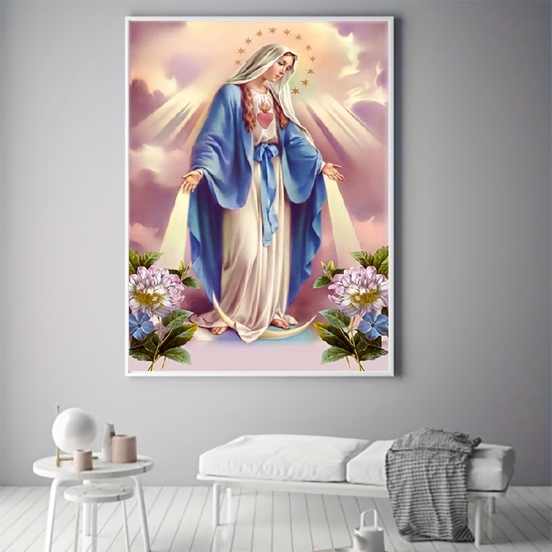 5D DIY Diamond Painting, Full Diamond Painting With Diamond Art, By Number Kits Embroidery Rhinestone For Wall Decor