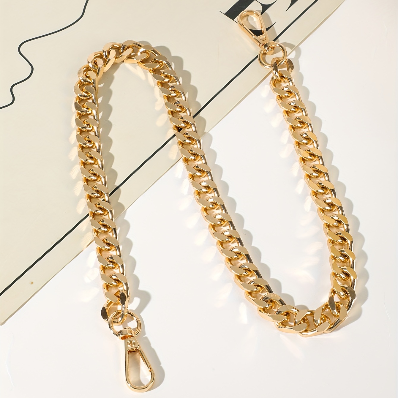Simple Women's Bag Accessories Golden Chain Fabulous Metal