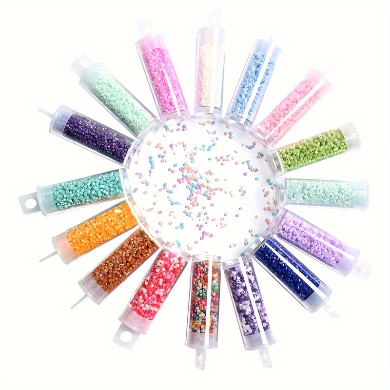 Macaroon Color Glass Seed Beads Tiny Loose Spacer Beads For - Temu