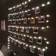 string lights, a string of led photo clips with string lights  5m 10m fairy lights picture clips string lights usb aa battery operated string lights for dorm bedroom christmas party wedding halloween christmas decoration warm white details 1