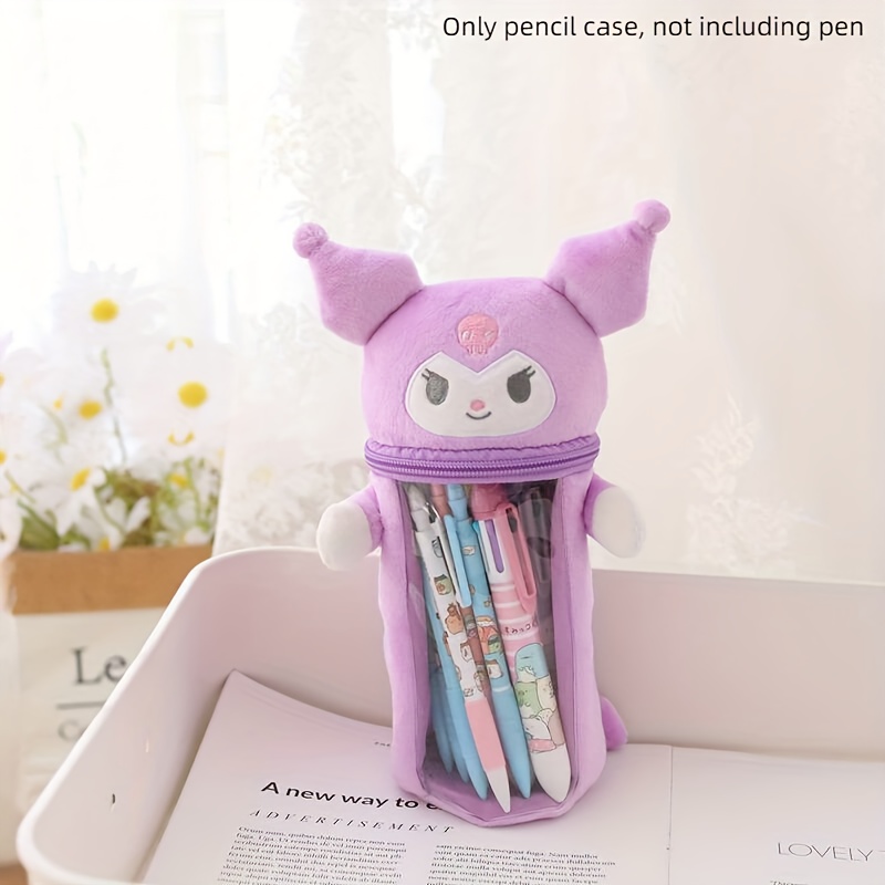 Kawaii Sanrio Pencil Case Melody Cinnamonroll Kuromi Student Zipper Storage  Bag Makeup Bag Large Capicity School