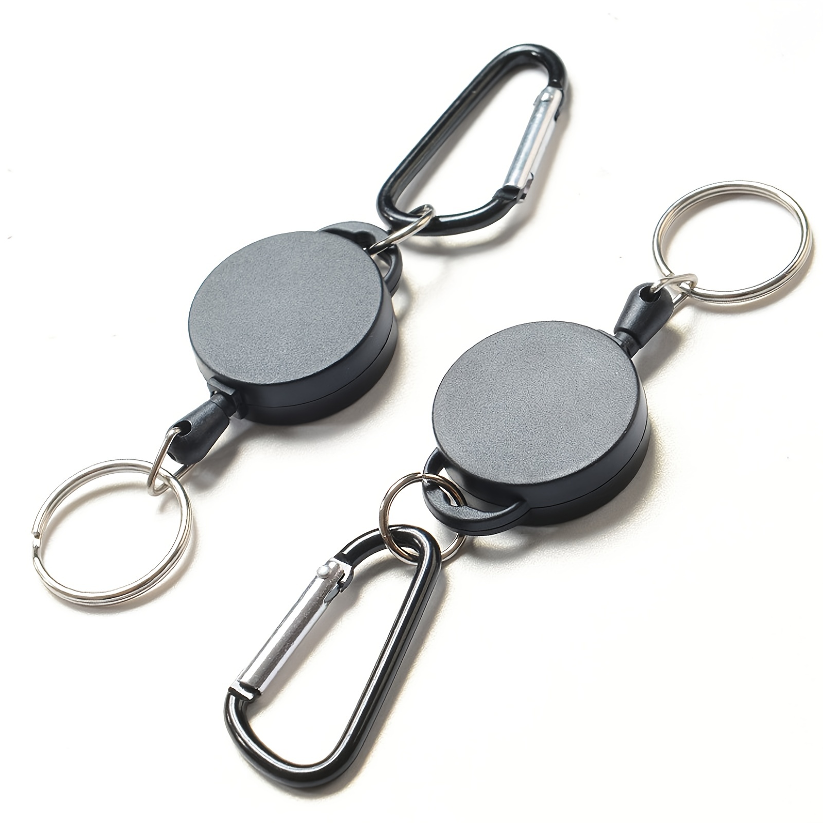 Mini Black Anti lost Keychain Retractable Keychain Buckle - Temu