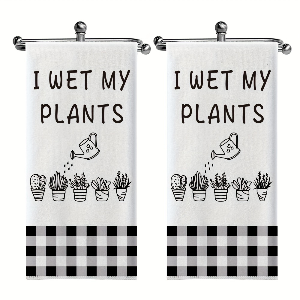 Funny Kitchen Towels, Plant Lover Gifts for Women Gardener, Plant
