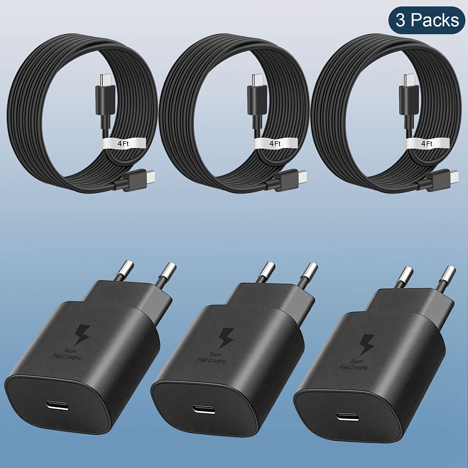 Chargeur USB C Pour Galaxy S23/S23 Plus/S23 Ultra/A34/A54/A14 5g