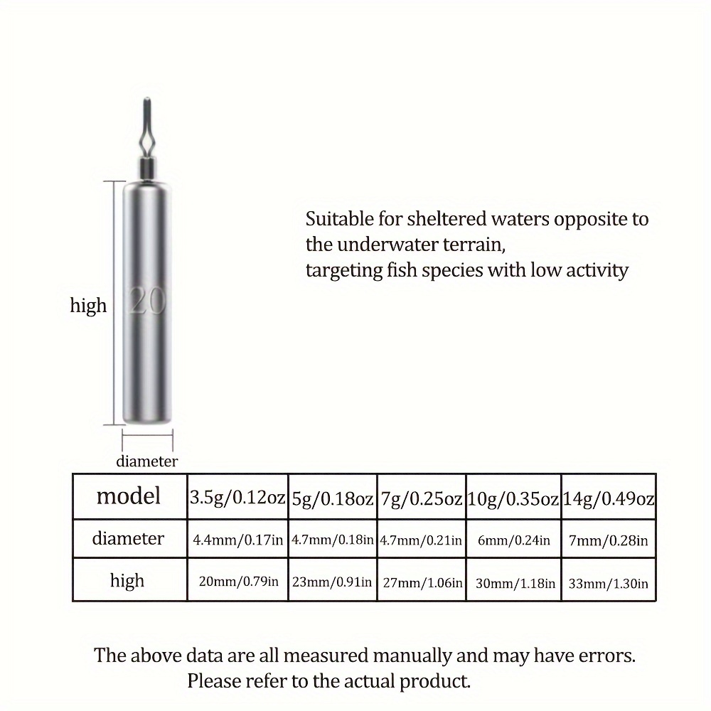 10pzas Plomos Pesca Agua Salada Dulce Peso Plomo En Forma - Temu
