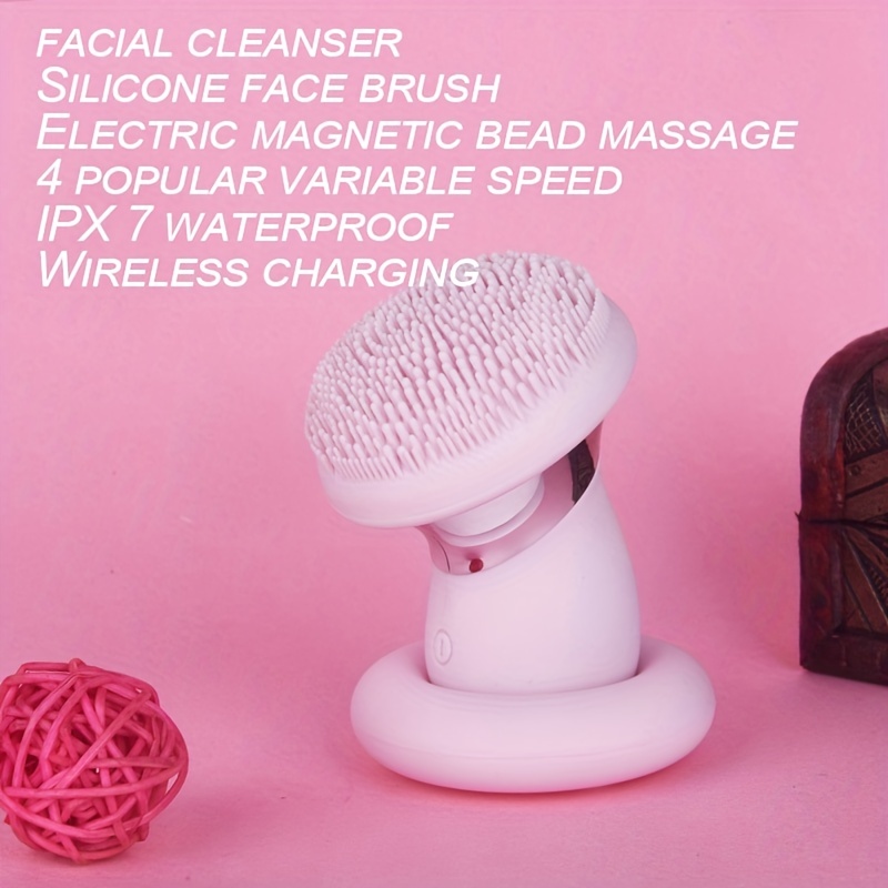 Brosse de nettoyage double face, brosse de nettoyage en silicone, brosse de  nettoyage 2 en 1 manuelle brosse de nettoyage à double action (rose)