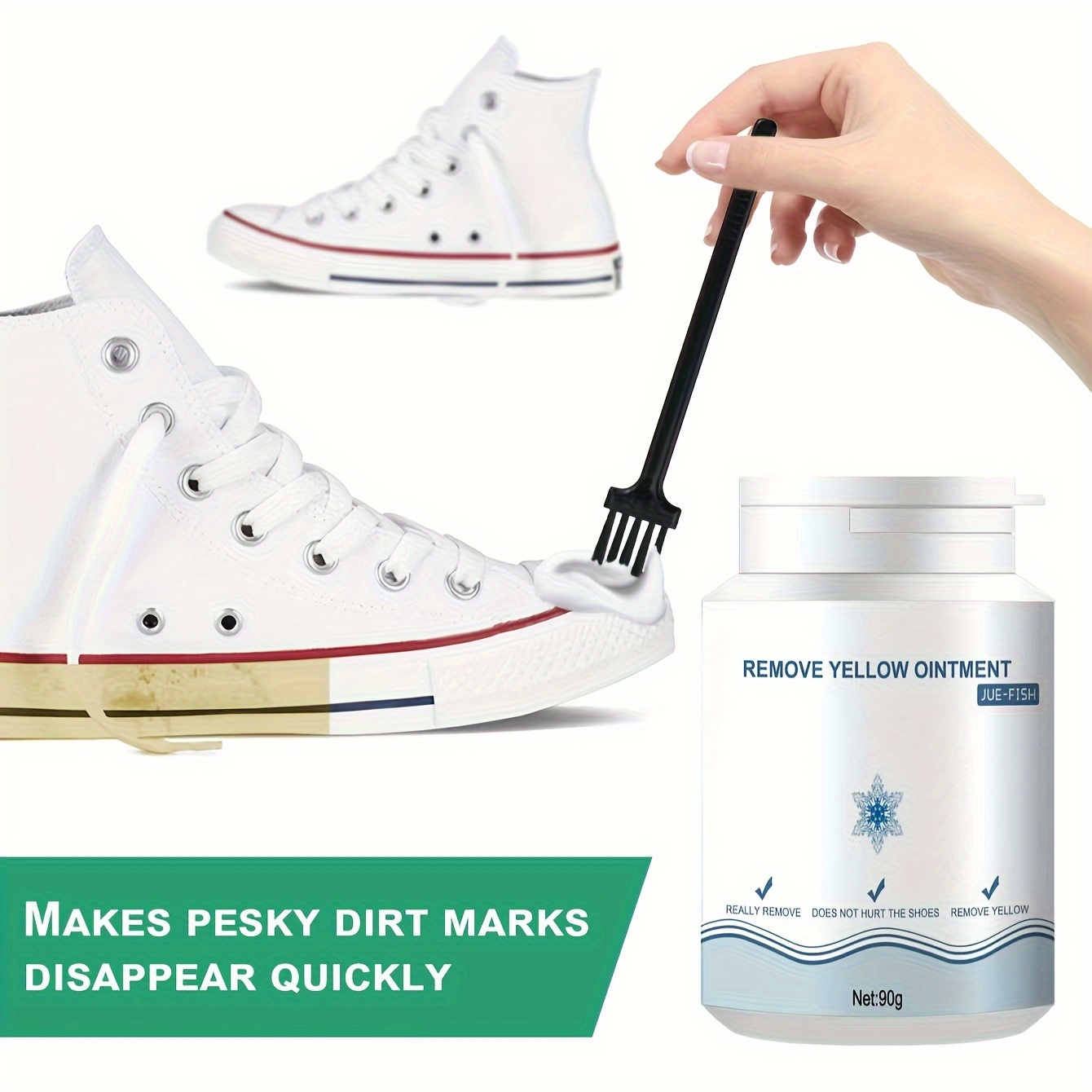Spray limpiador de zapatos, limpiador de zapatos blanco, botella de spray  compacta de limpieza de zapatos para tenis, zapatos de goma, zapatos de