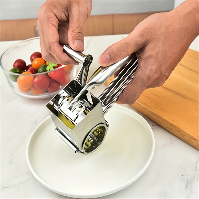 Cheese Grater With Handle, Household Cheese Grater, Manual Rotary Cheese  Grater, Reusable Cheese Grater For Hard Cheese Chocolate Nuts Vegetable,  Kitchen Stuff, Kitchen Gadget - Temu