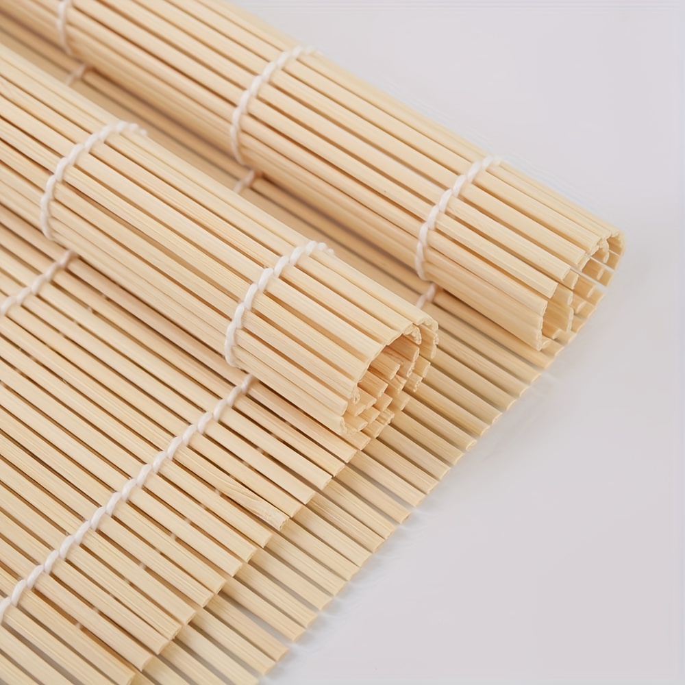 Foldable Bamboo Sushi Mat: Minimalist Beige Kitchen Sushi - Temu