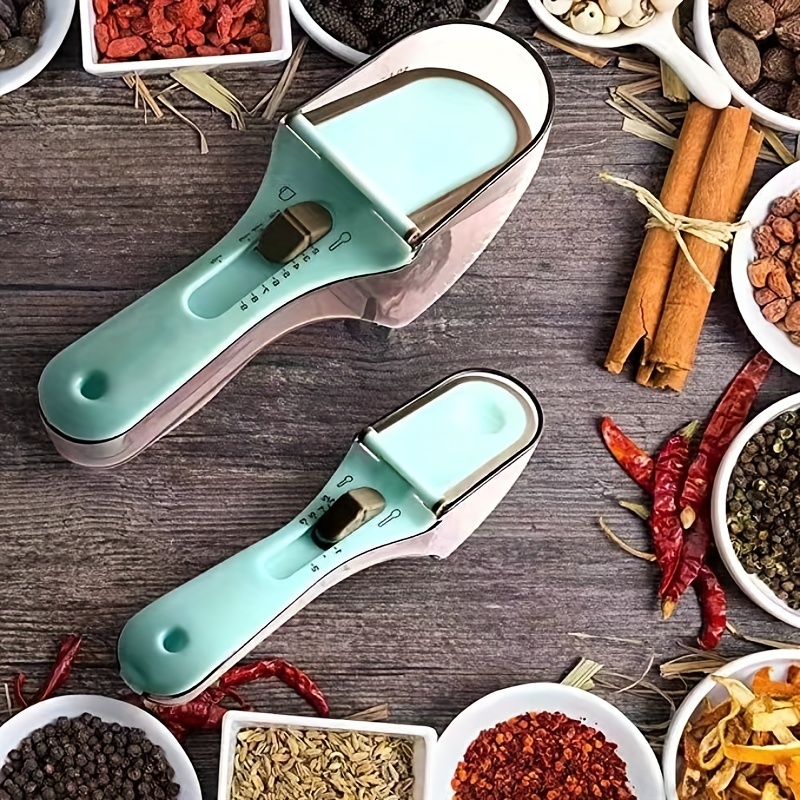 Adjustable kitchen measuring spoon 2 pcs