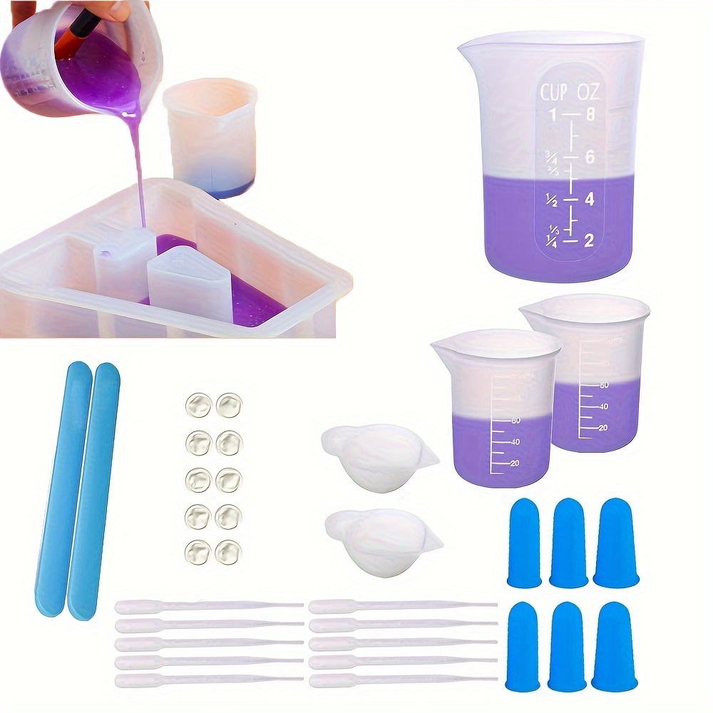 1 Set Misurini In Silicone Stampi Per Forniture In Resina