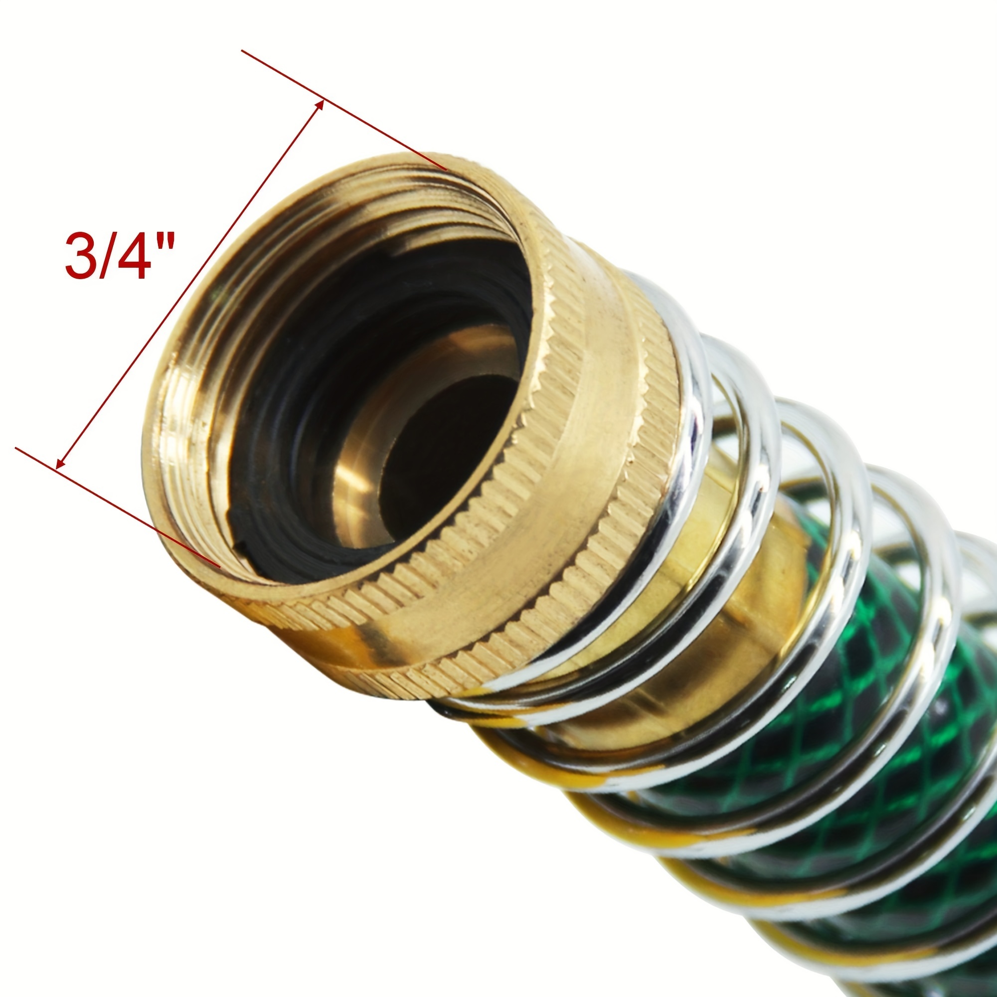 FAGINEY Coil Hose Adapter, Adapter Set Coil Hose Extension Brass Adapters  For Green Gas Bottle Canister 1500psi, Hose Extension 