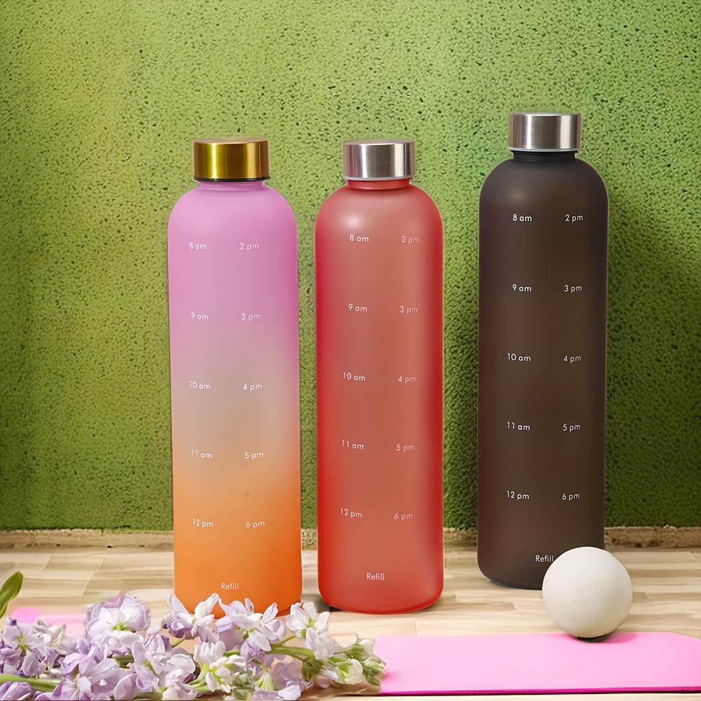 Sports Water Bottles Non toxic Plastic Motivational Fitness - Temu