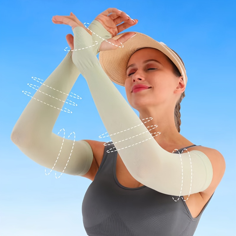 Volleyball Arm Sleeves Women Elastic Breathable Quick drying - Temu