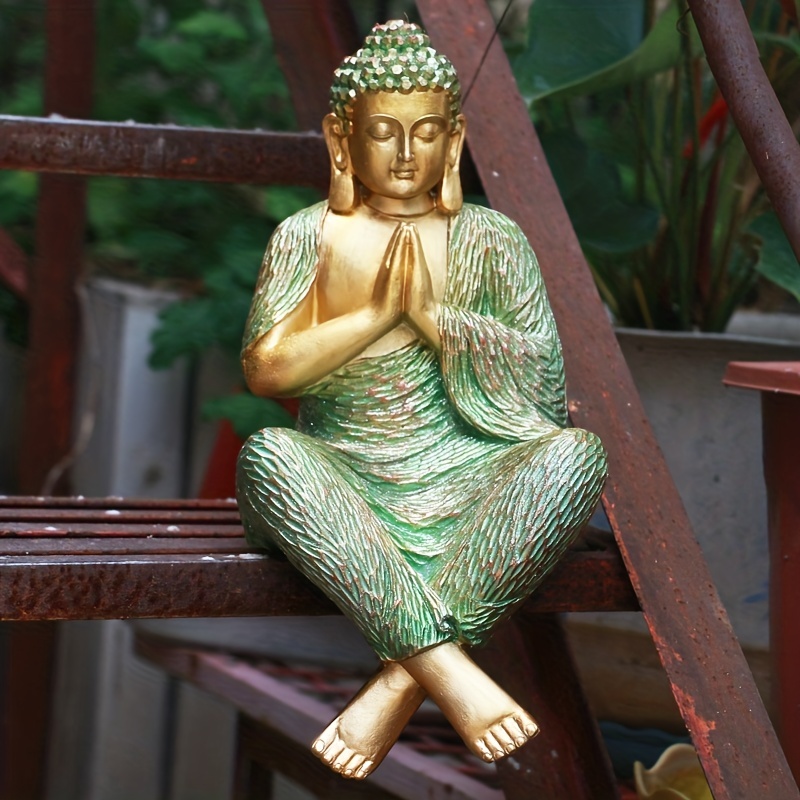 Statue Bouddha assis - Méditation pour le jardin et extérieurs